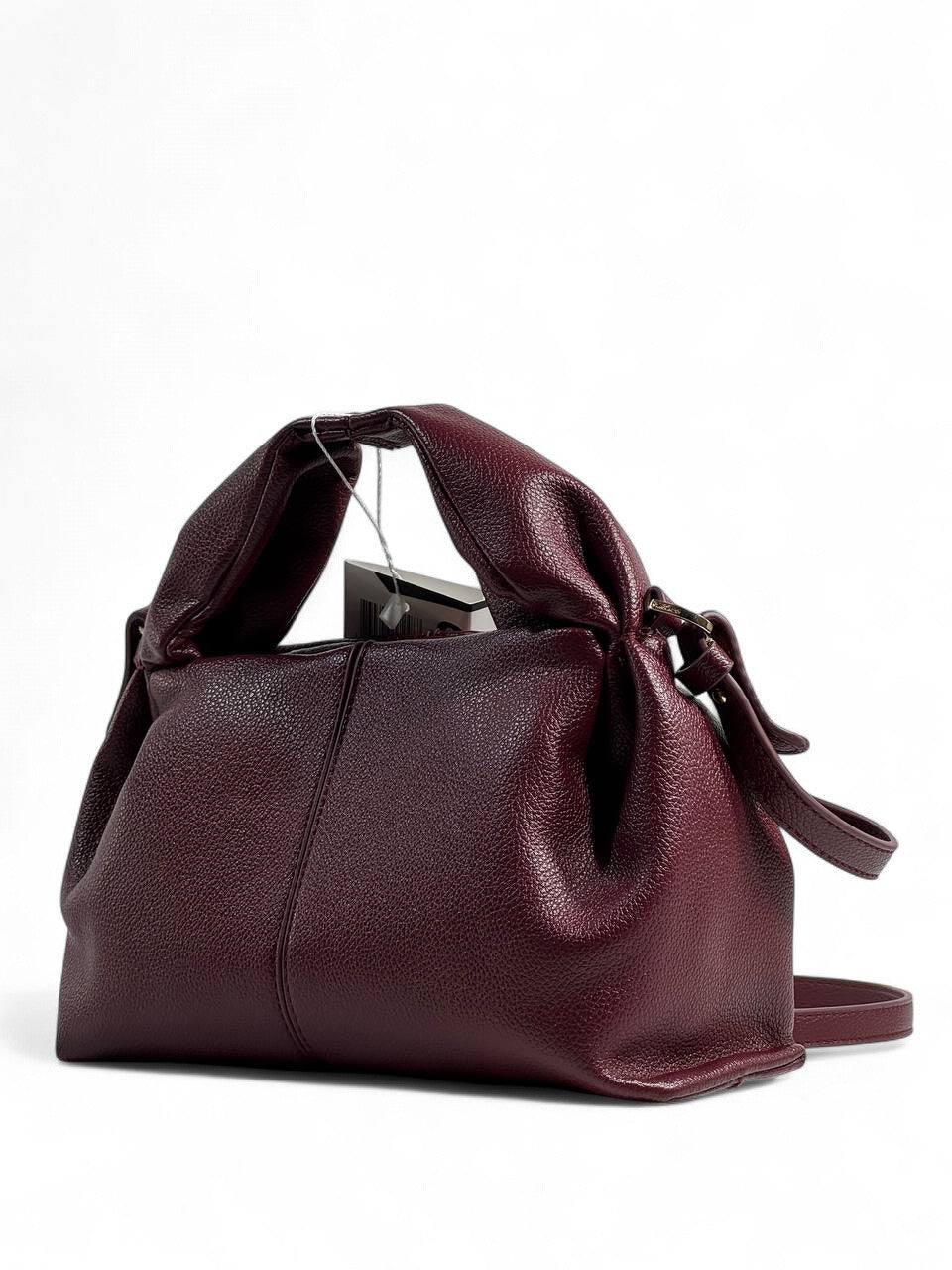 Polène Burgundy Soft Leather Shoulder Bag 🍷 | Parisian Chic Elegance