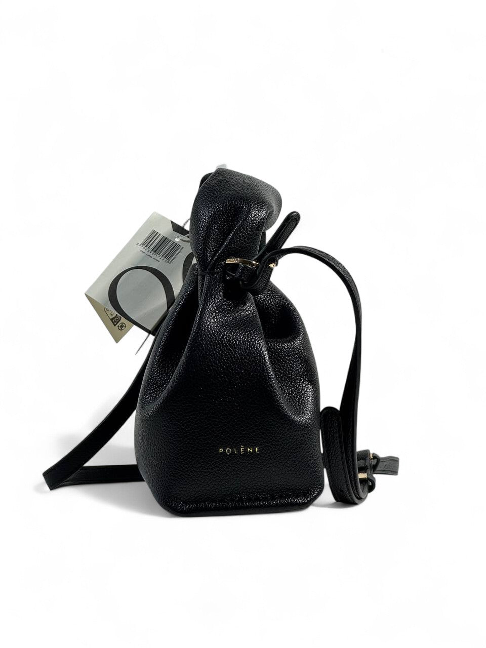 Polène Black Soft Leather Shoulder Bag 🖤 | Timeless Parisian Elegance