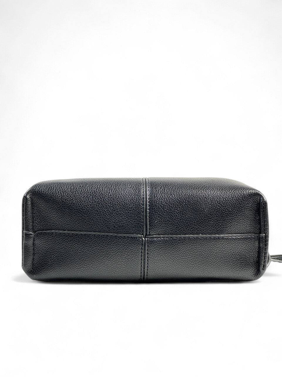 Polène Black Soft Leather Shoulder Bag 🖤 | Timeless Parisian Elegance
