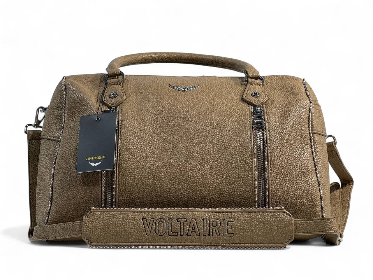 Zadig & Voltaire Taupe Duffel Bag 👜 | Chic Parisian Statement