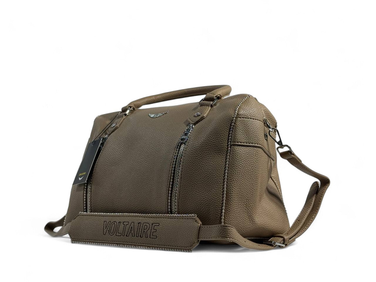 Zadig & Voltaire Taupe Duffel Bag 👜 | Chic Parisian Statement