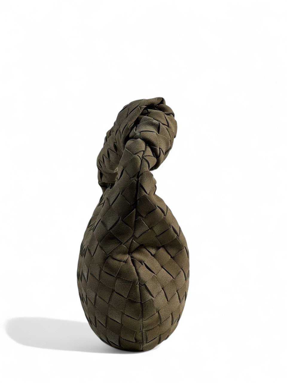 ✨ Bottega Style Knotted Woven Shoulder Bag – Mocha Brown