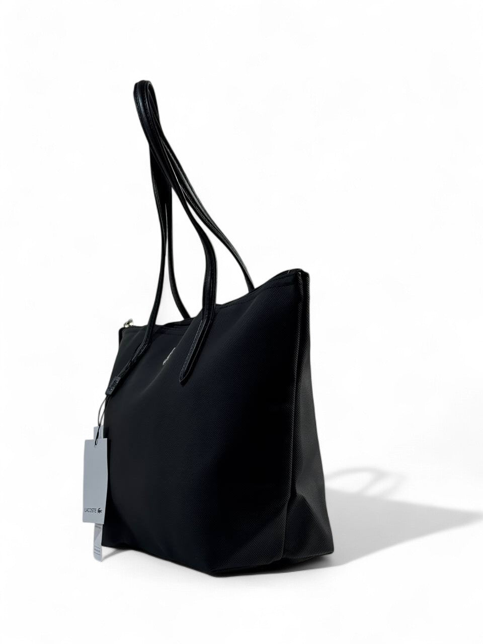 🖤 Lacoste Medium Tote Bag – Classic Black | Timeless Elegance 🐊💼