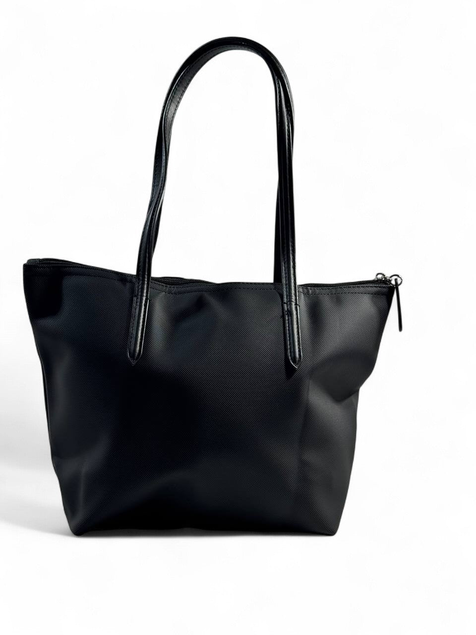 🖤 Lacoste Medium Tote Bag – Classic Black | Timeless Elegance 🐊💼