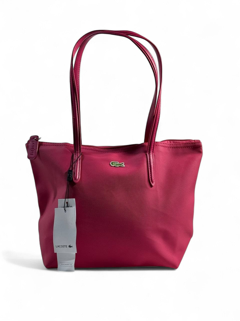 ๐ Lacoste Medium Tote Bag โ Bold Pink | Effortless Chic ๐โจ