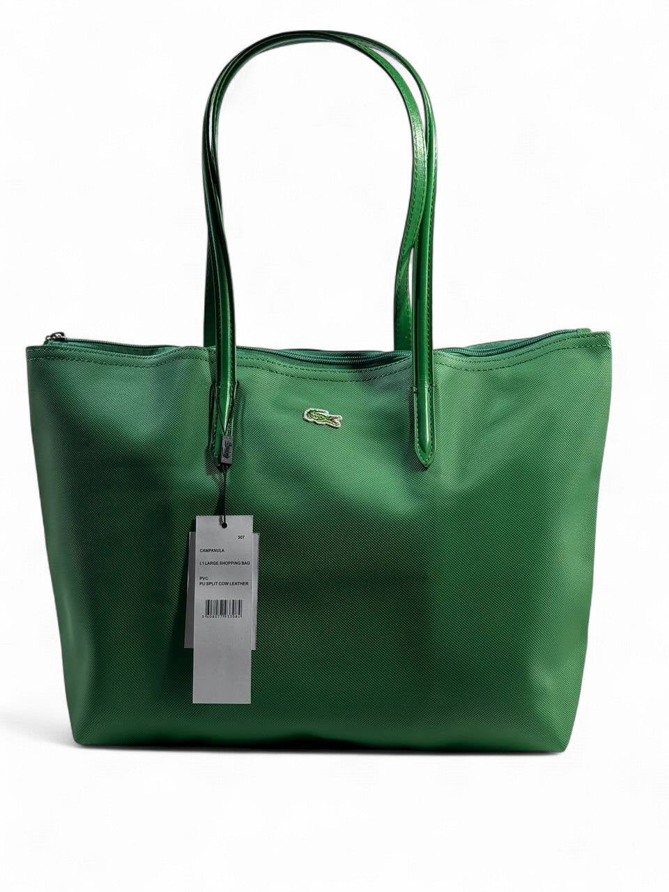 💚 Lacoste Large Tote Bag – Elegant Green | Chic & Spacious 🐊✨