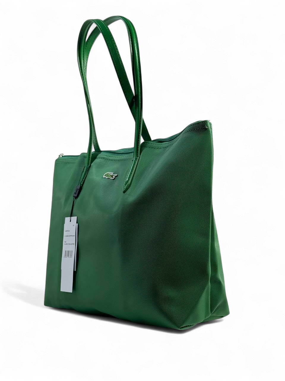 💚 Lacoste Large Tote Bag – Elegant Green | Chic & Spacious 🐊✨