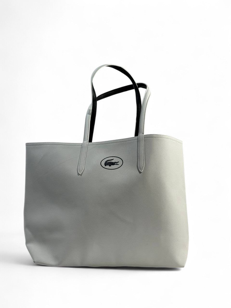 Lacoste Double-Face Large Tote Bag 🖤🤍 — Reversible with Logo Pouch | Premium Chic Style