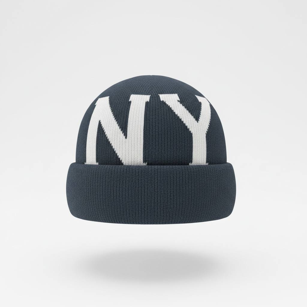 🖤 LA / NY Oversized Letter Knit Beanie – Urban Luxury Winter Style ❄️