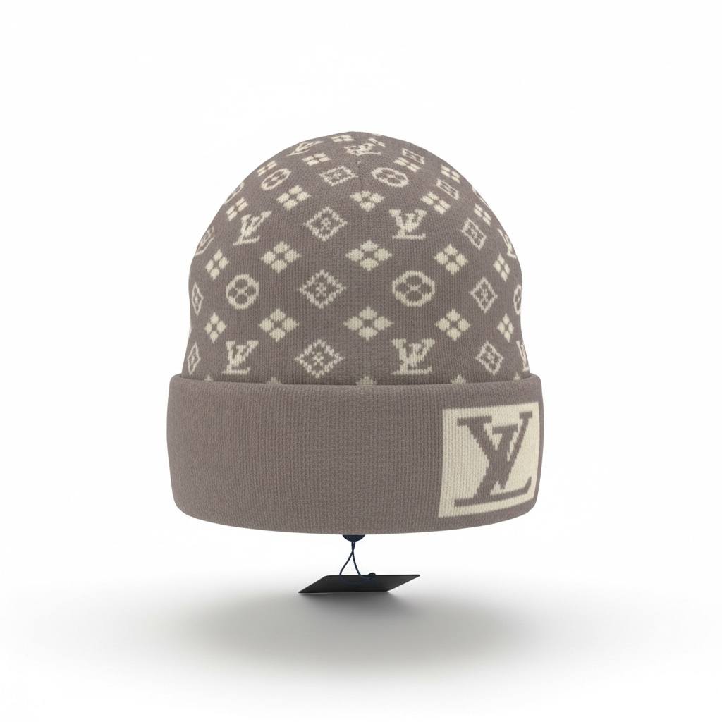 🤎 Louis Vuitton Monogram Knit Beanie – Timeless Winter Luxury ❄️