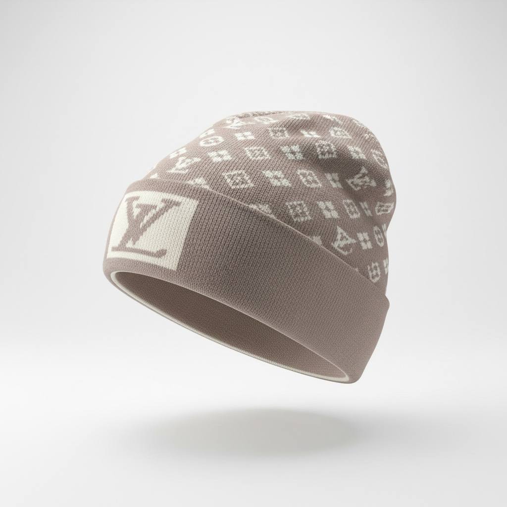 🤎 Louis Vuitton Monogram Knit Beanie – Timeless Winter Luxury ❄️