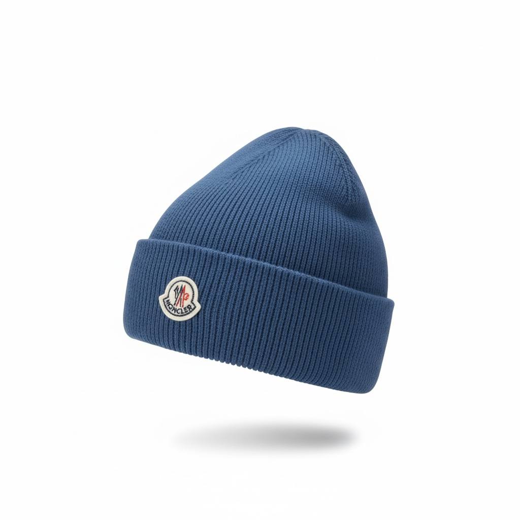 💙 Moncler Blue Winter Knit Set – Beanie, Scarf & Gloves Luxury Edition ❄️