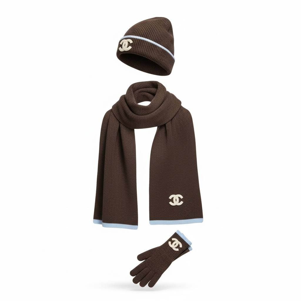 🤎 Chanel Brown Knit Winter Set – Timeless Elegance & Cozy Luxury ❄️