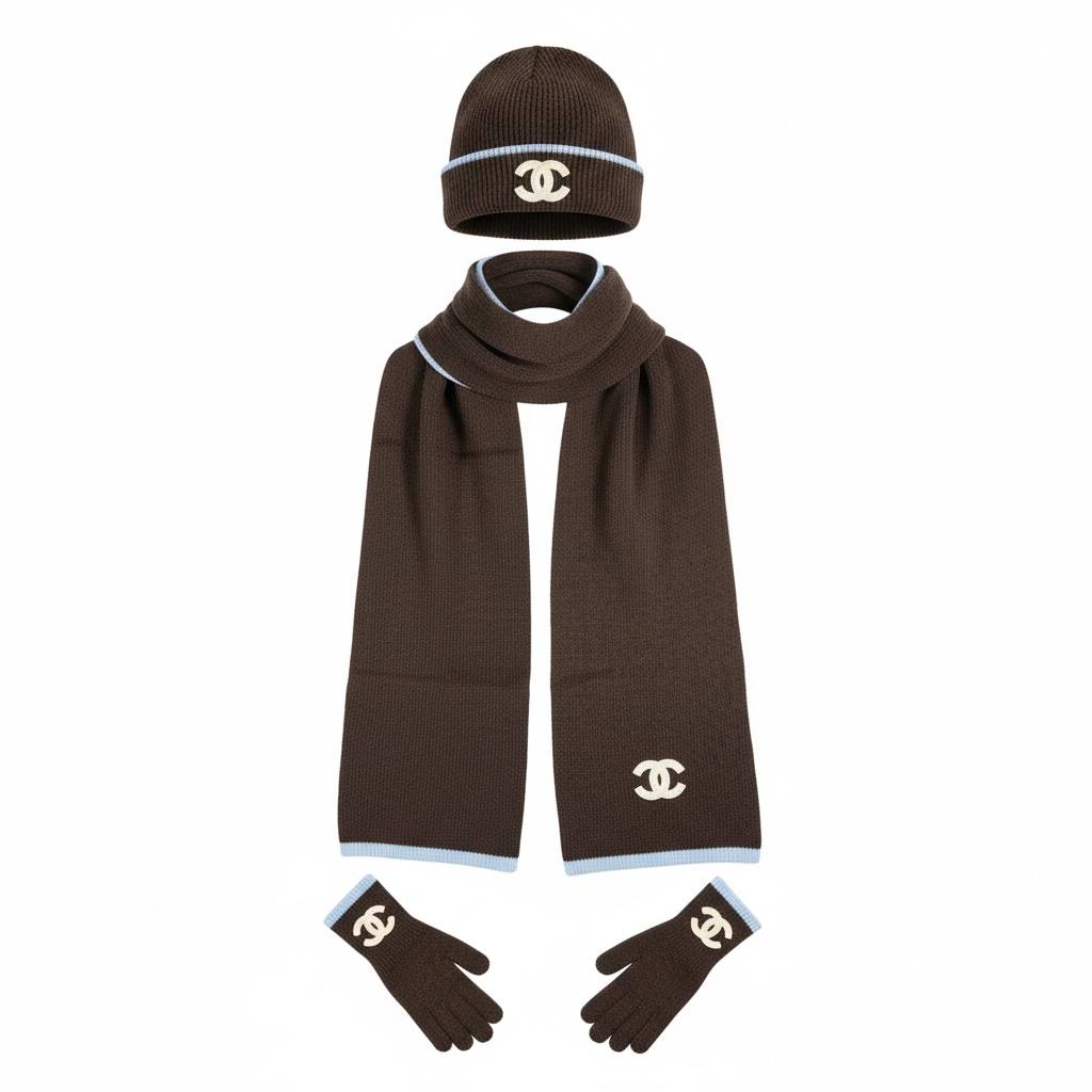 🤎 Chanel Brown Knit Winter Set – Timeless Elegance & Cozy Luxury ❄️