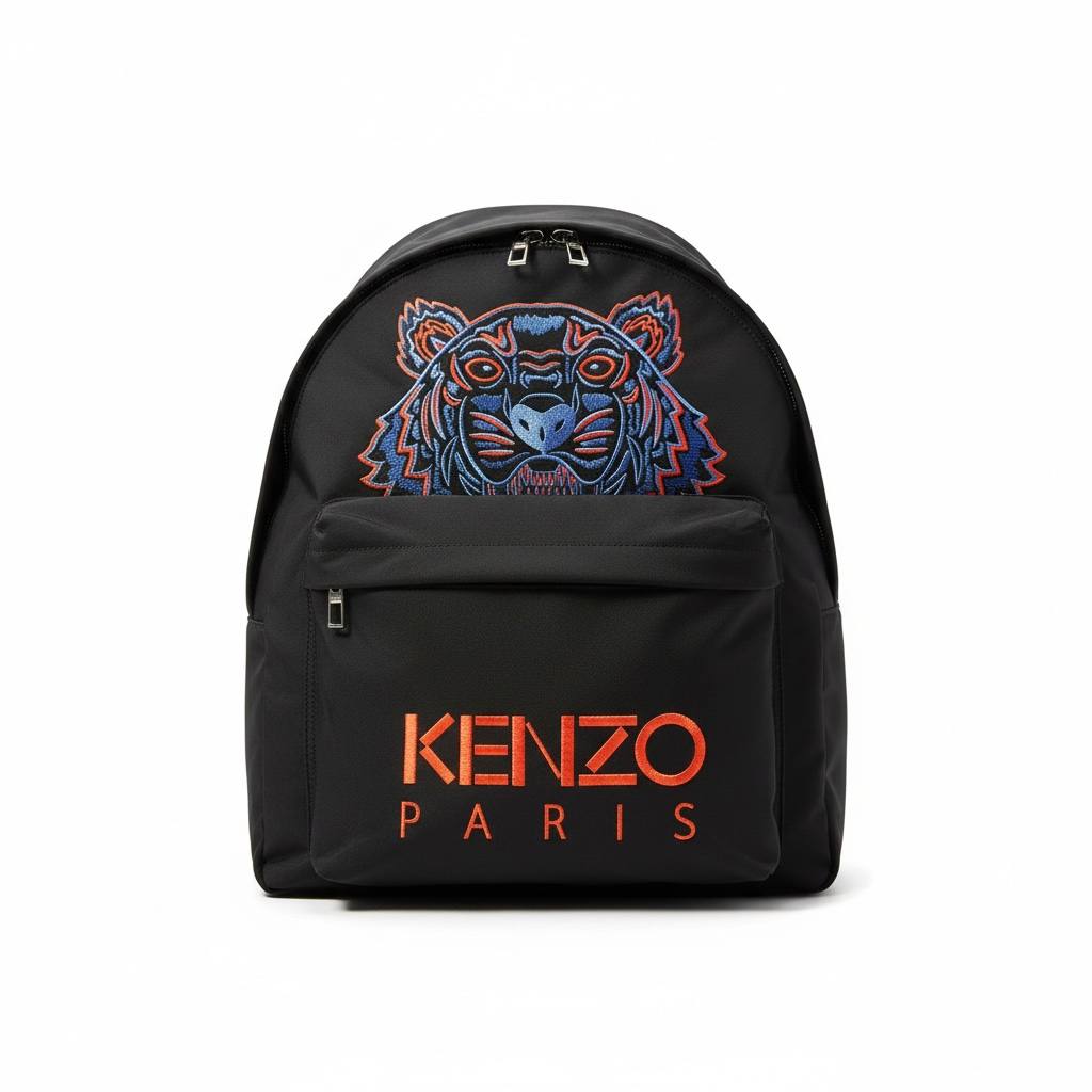 🎒 Kenzo Tiger Embroidered Backpack – Paris Edition