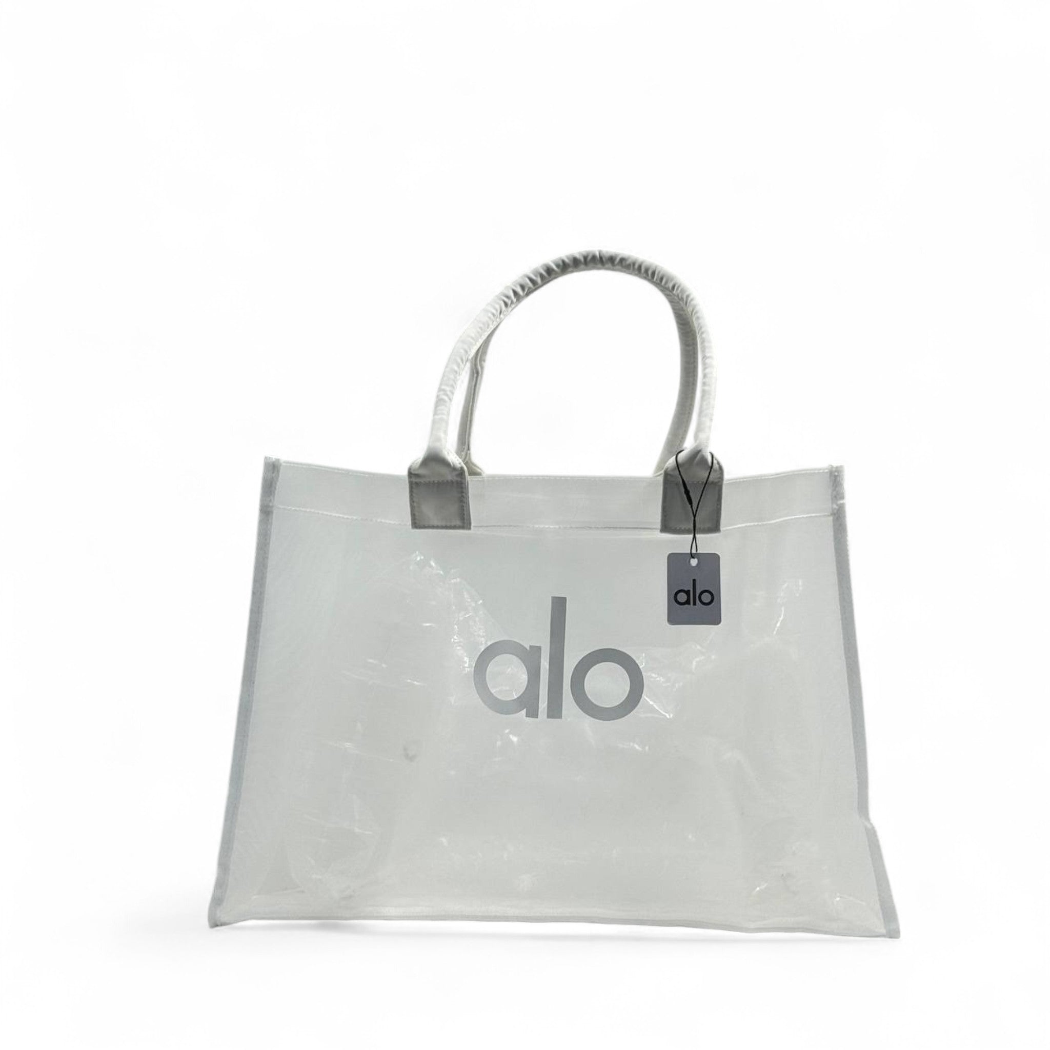 Alo Oversized Clear Tote – Ice White 🧊👜