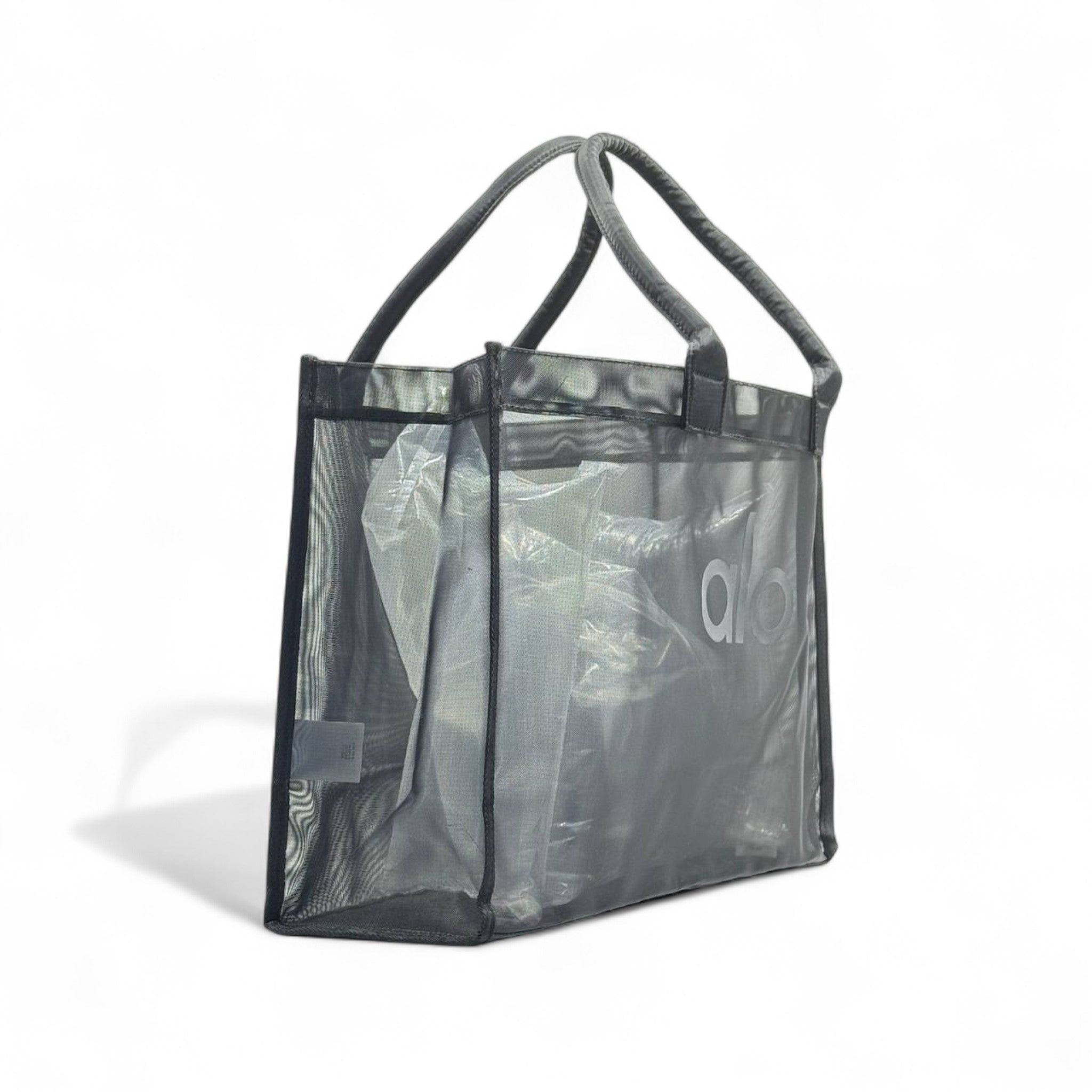Alo Oversized Clear Tote – Shadow Black 🖤👜