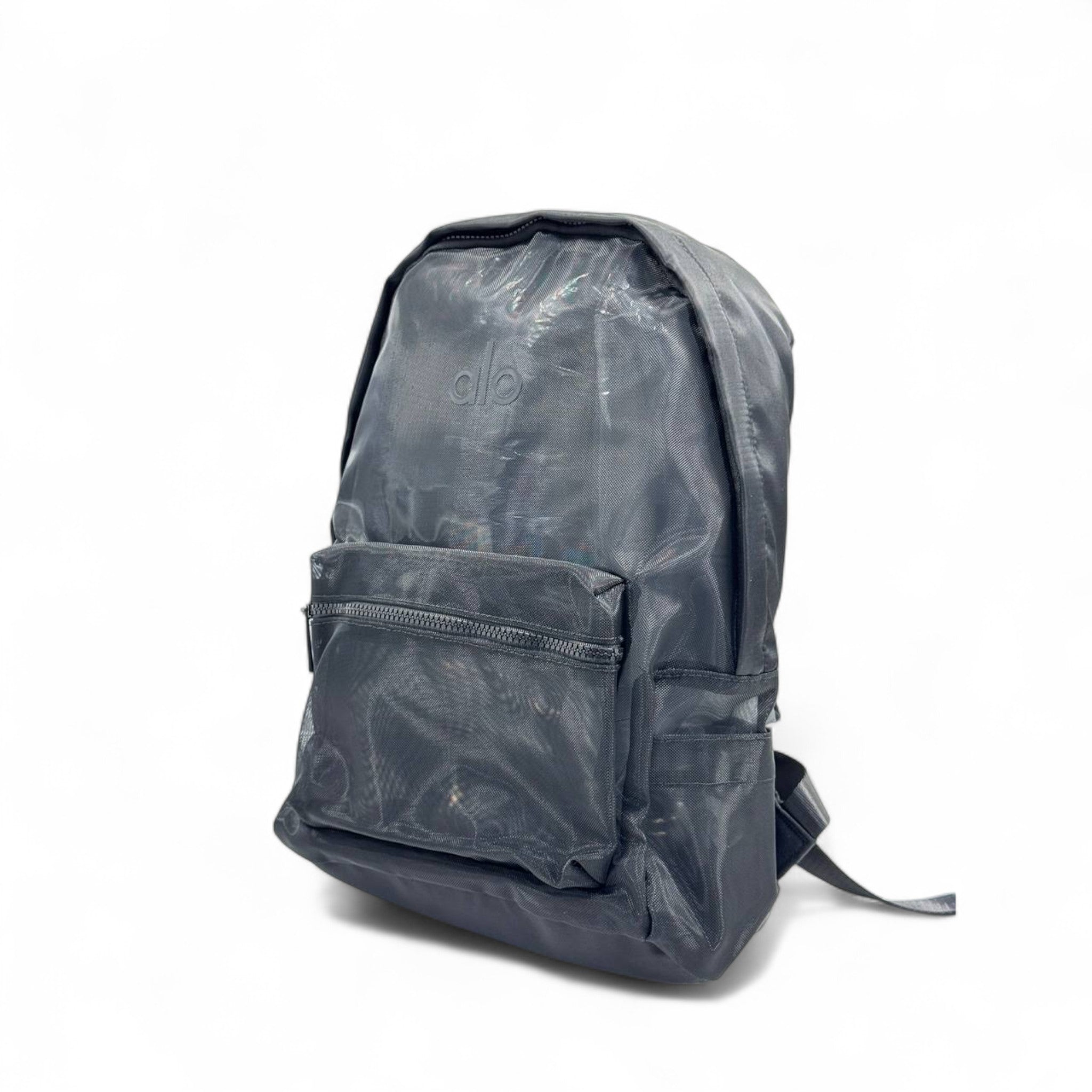 Alo Transparent Mesh Backpack – Midnight Black 🖤🎒