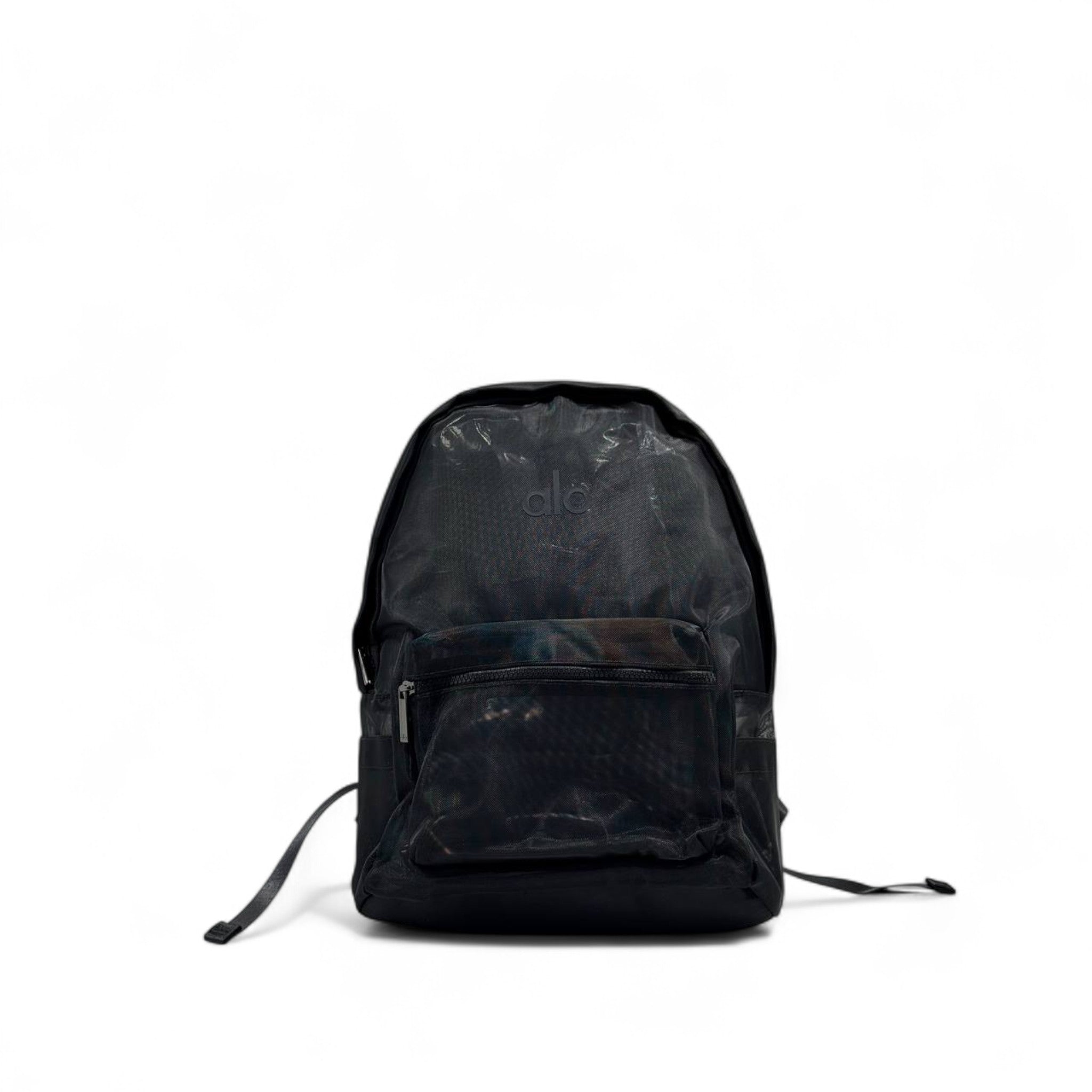 Alo Transparent Mesh Backpack – Midnight Black 🖤🎒