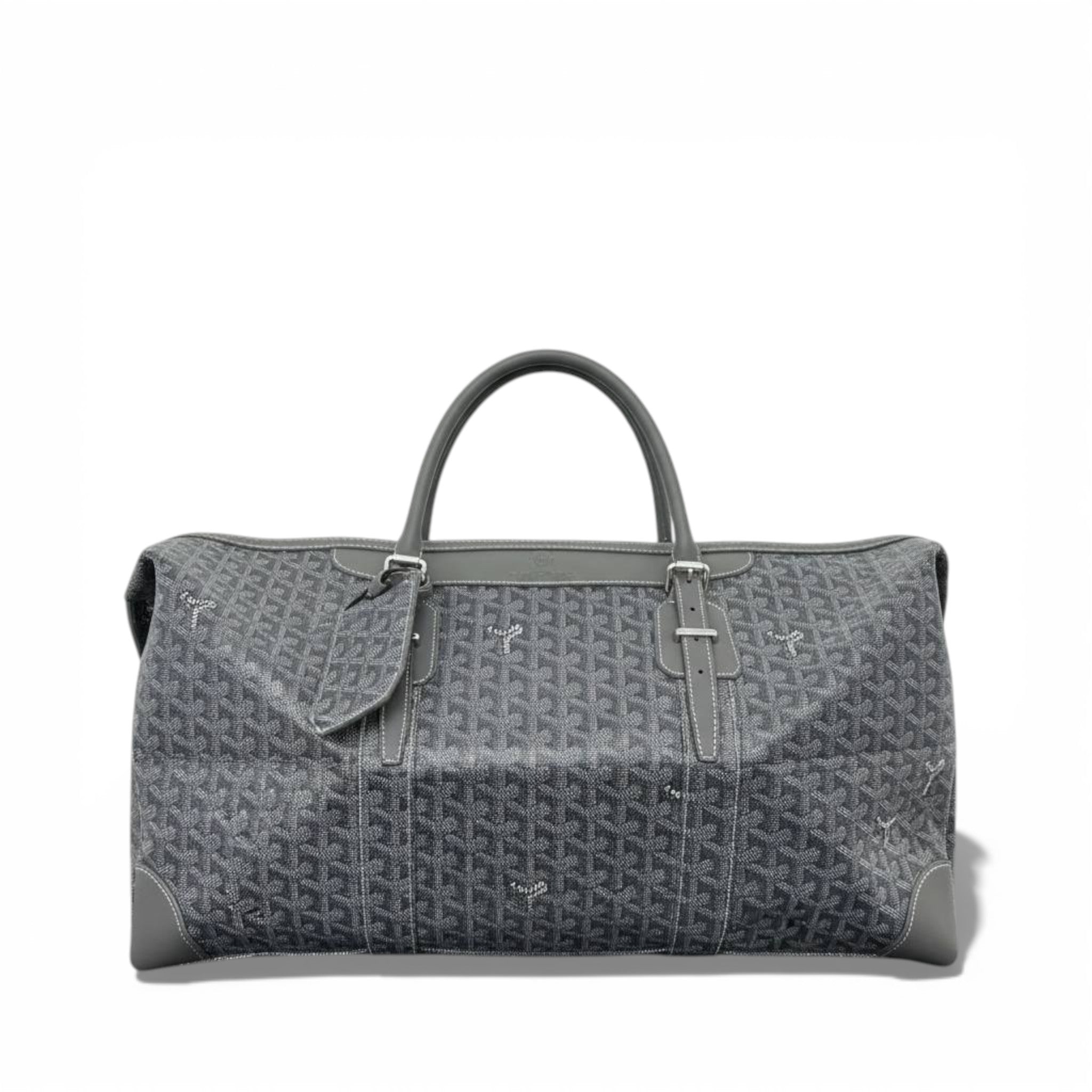 🧳 Goyard Grey Monogram Travel Bag – Luxury Weekender | Iconic French Craftsmanship 👑✨