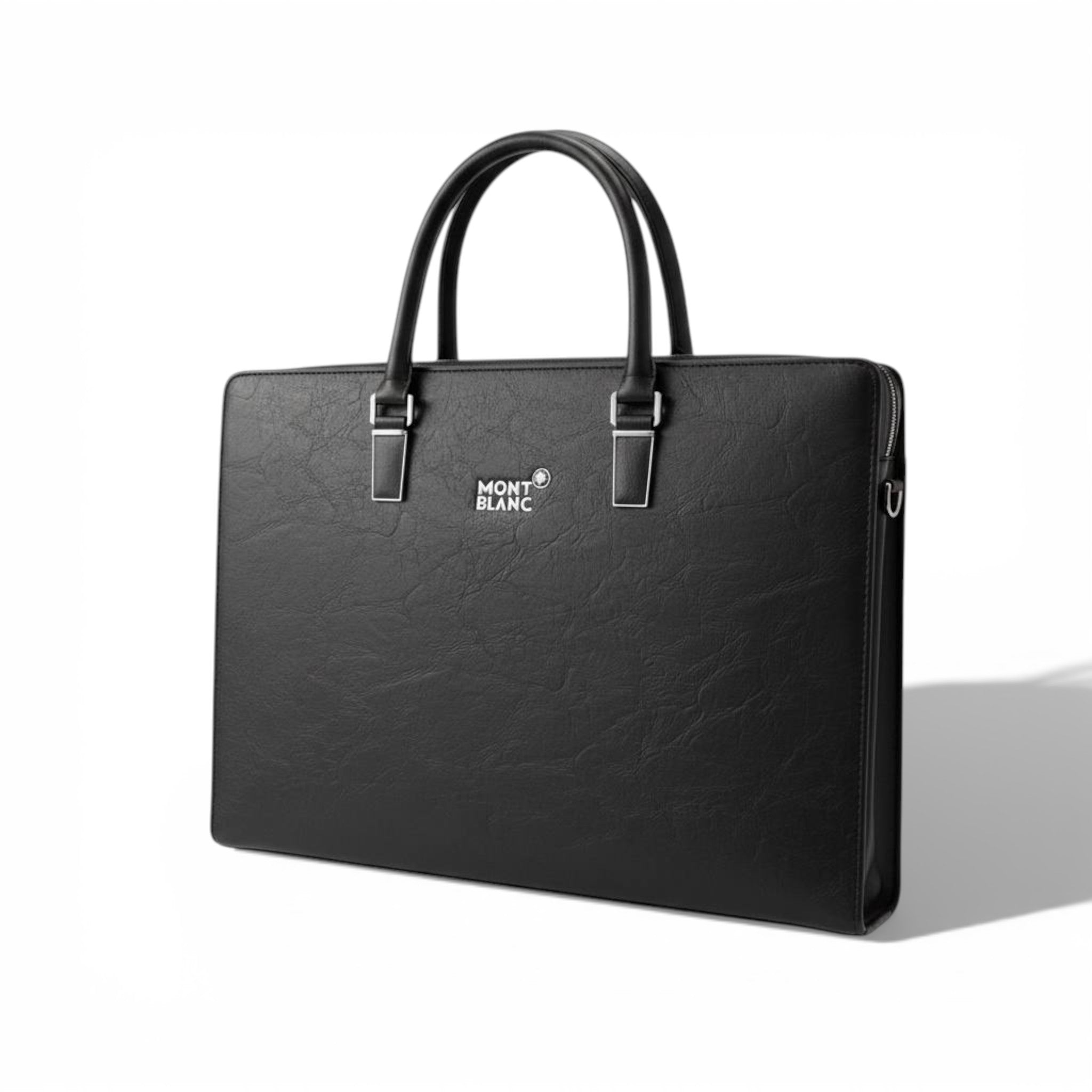 🖤 Montblanc Classic Leather Business Bag – Black | Timeless Executive Style ✨