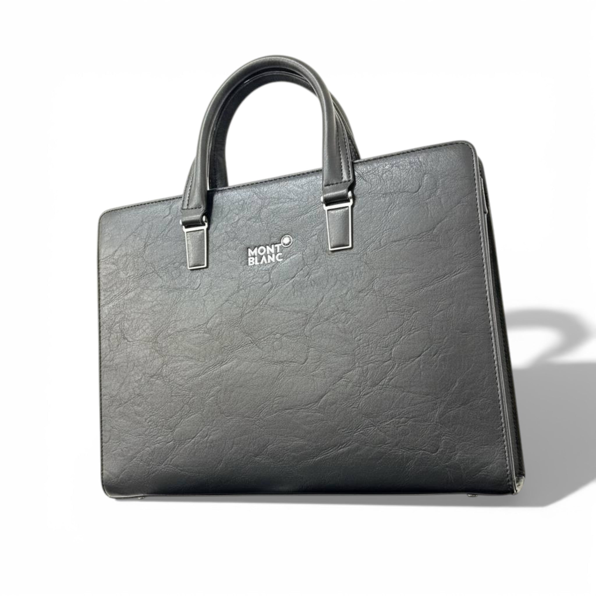 🖤 Montblanc Classic Leather Business Bag – Black | Timeless Executive Style ✨