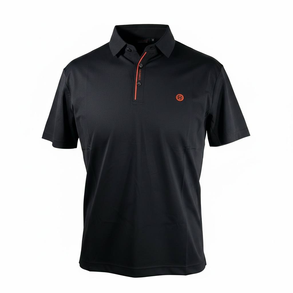 Hermès Premium Black Polo Shirt – Modern Luxury Slim Fit Polo 👕🖤