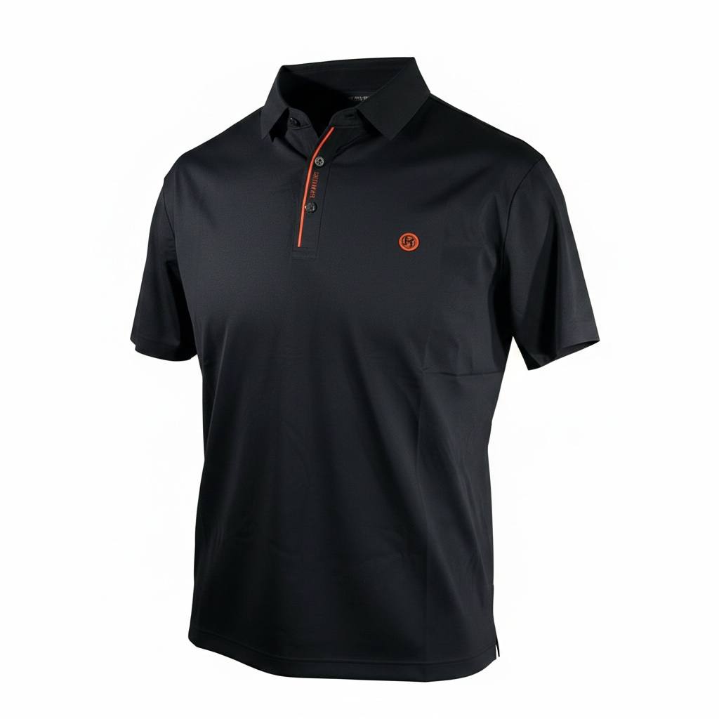 Hermès Premium Black Polo Shirt – Modern Luxury Slim Fit Polo 👕🖤