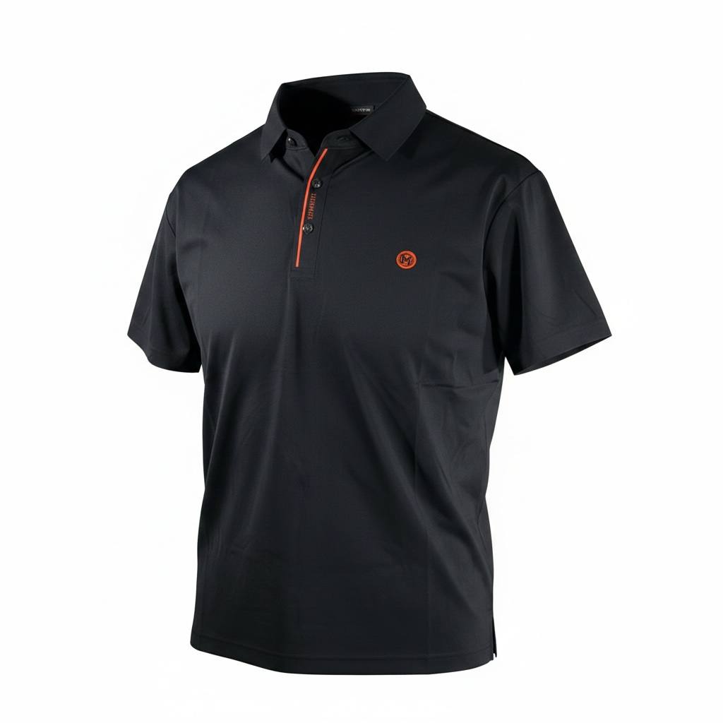 Hermès Premium Black Polo Shirt – Modern Luxury Slim Fit Polo 👕🖤