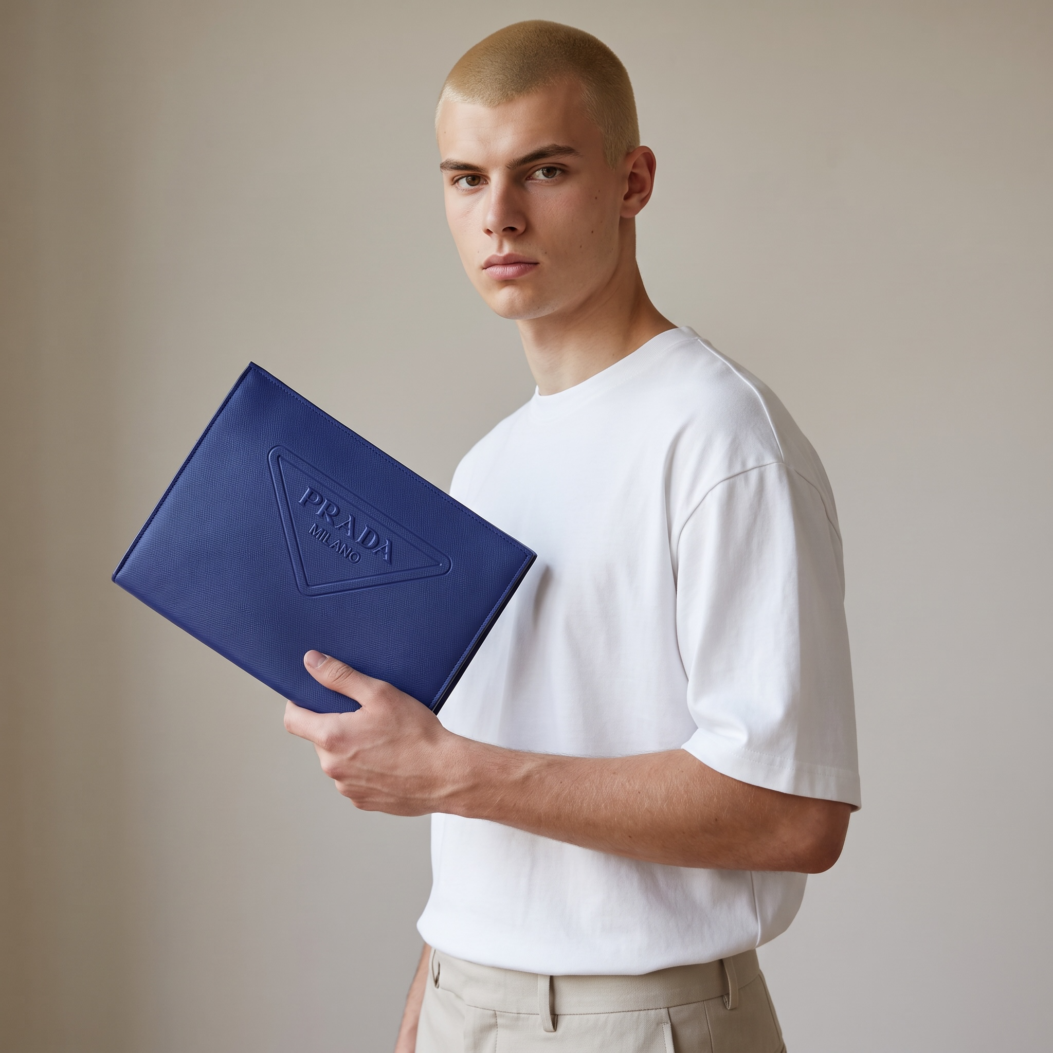 💙 Prada Saffiano Leather Document Holder
