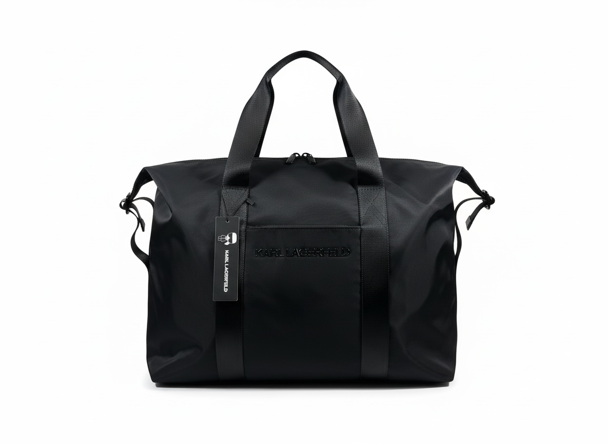 KARL LAGERFELD Essential Travel Duffle 🖤 | Minimal Logo Edition