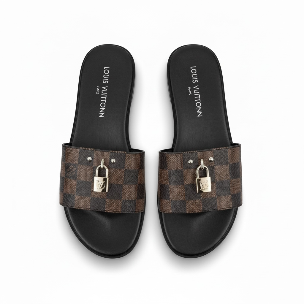 LOUIS VUITTON Damier Slides 🔒🤎 | Iconic Statement Luxury
