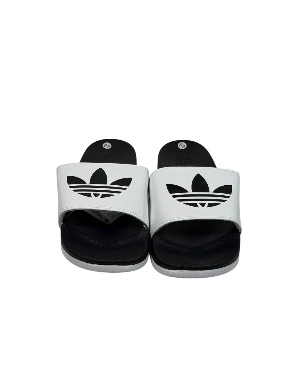 ADIDAS Originals Slides – Black & White Trefoil Edition ⚫⚪