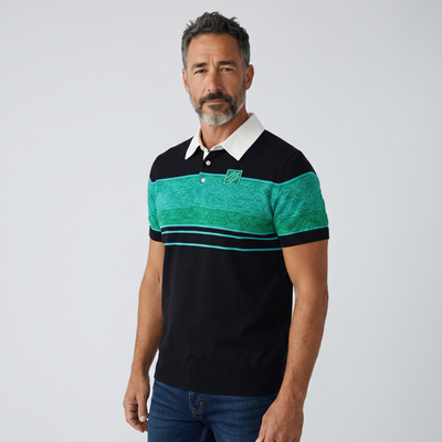 Louis Vuitton Monogram Panel Polo — Green