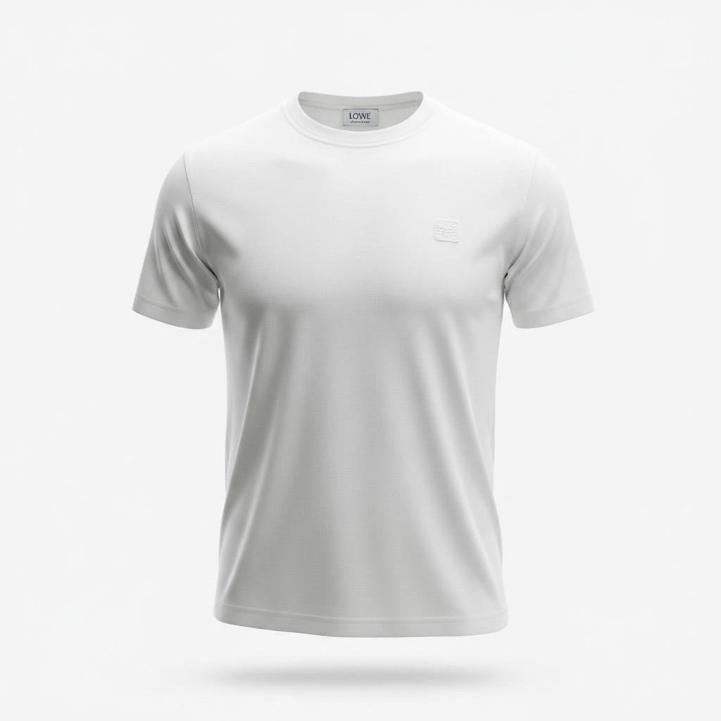 Loewe Minimalist White Premium T-Shirt – Luxury Casual Essential 🤍✨