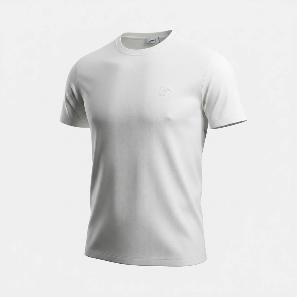 Loewe Minimalist White Premium T-Shirt – Luxury Casual Essential 🤍✨