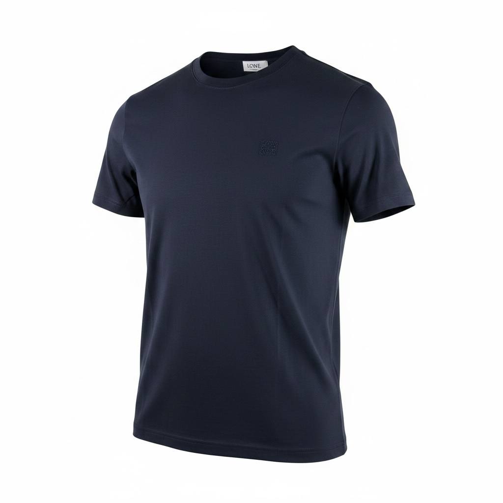 Loewe Minimalist Navy Premium T-Shirt – Luxury Everyday Essential 💙✨