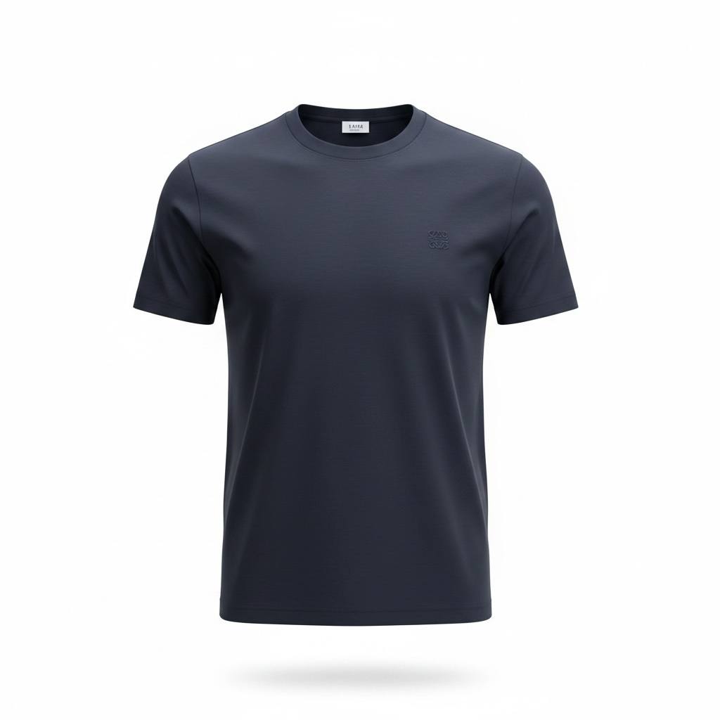 Loewe Minimalist Navy Premium T-Shirt – Luxury Everyday Essential 💙✨