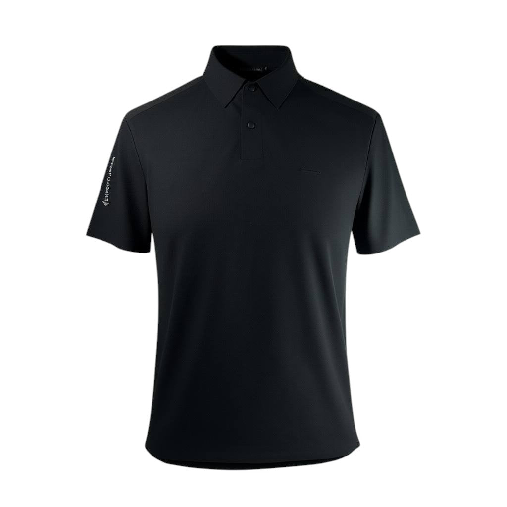 Emporio Armani Black Premium Polo Shirt – Luxury Smart Casual Essential 🖤✨