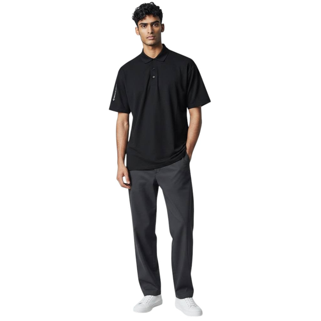 Emporio Armani Black Premium Polo Shirt – Luxury Smart Casual Essential 🖤✨