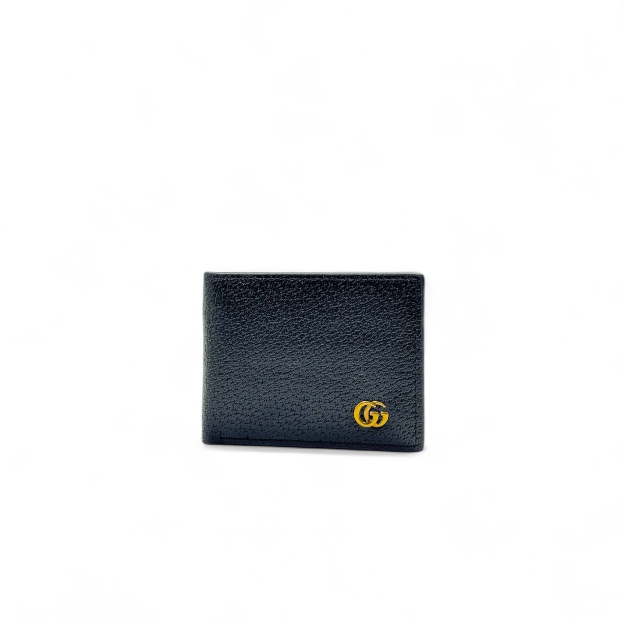 GG Black Leather Gift Set – Wallet, Card Holder & Keychain 🖤✨