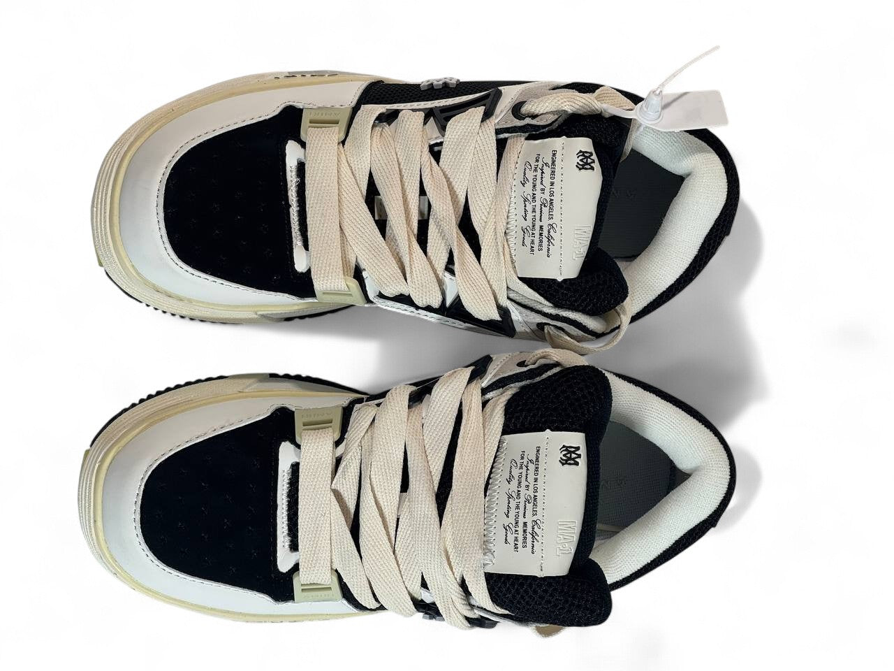 🔥 Amiri Skel Top White Black 👟 | Power Meets Style