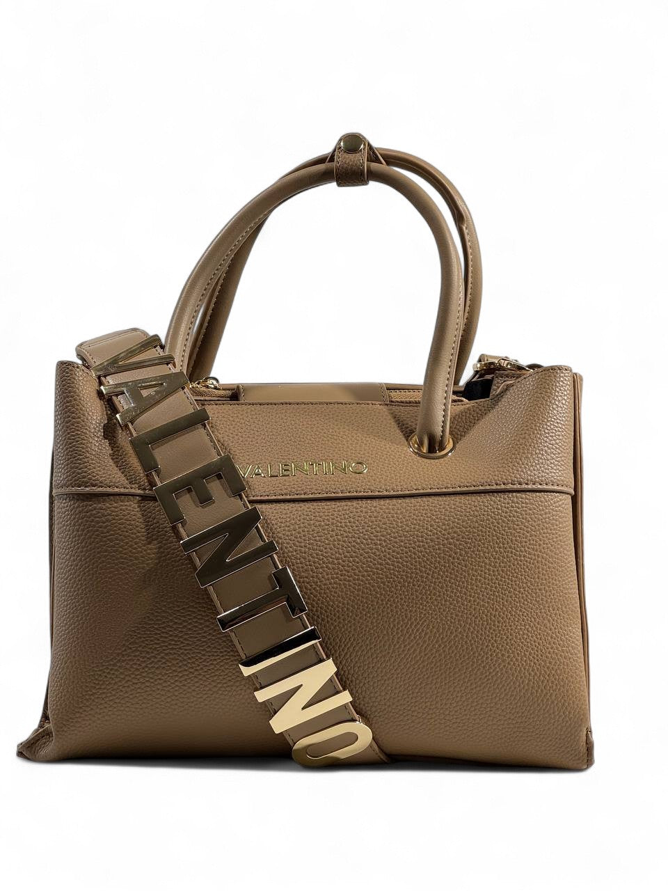 ✨ Valentino Garavani Leather Tote – Iconic Gold Strap Edition ✨