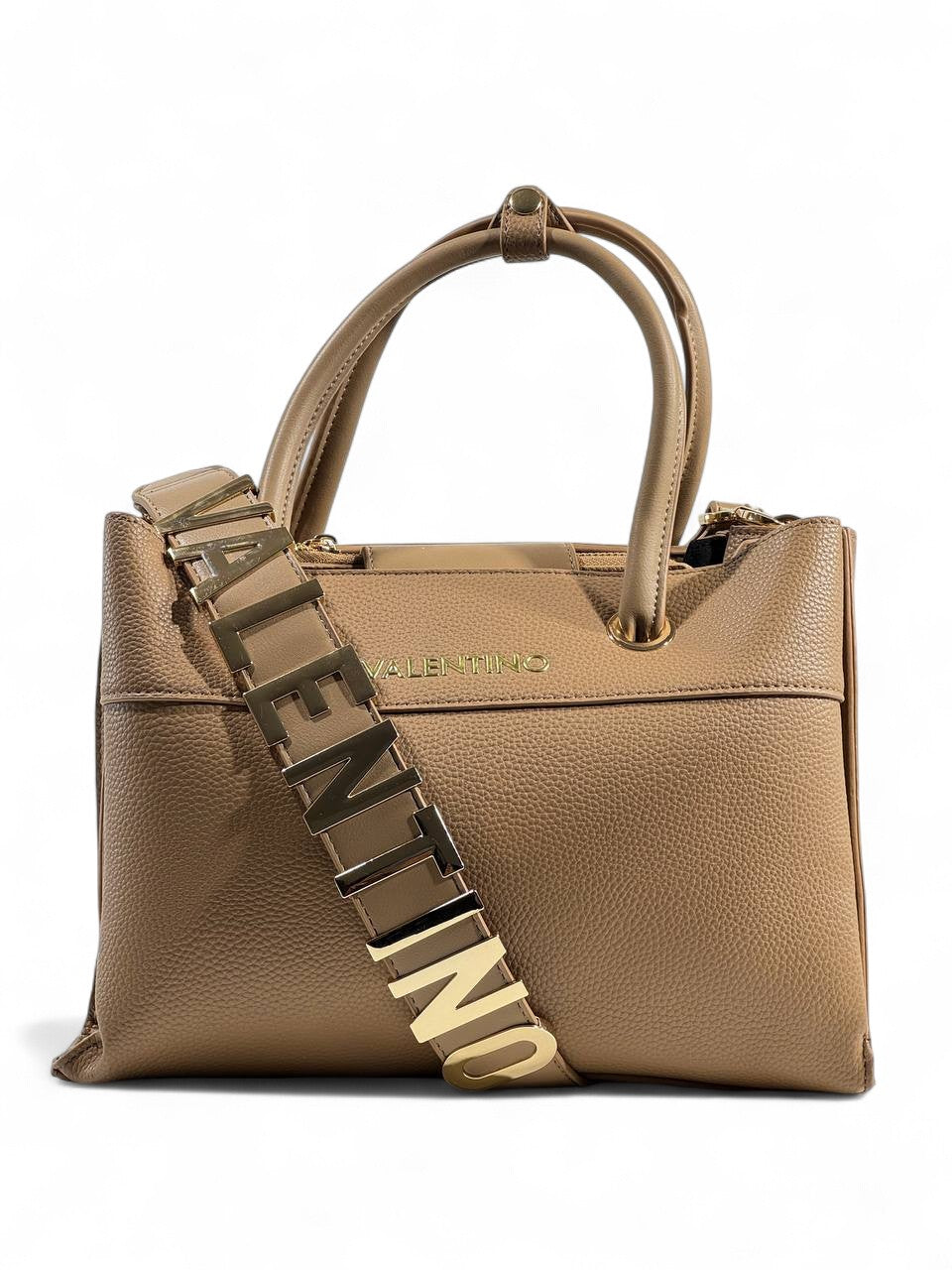 ✨ Valentino Garavani Leather Tote – Iconic Gold Strap Edition ✨