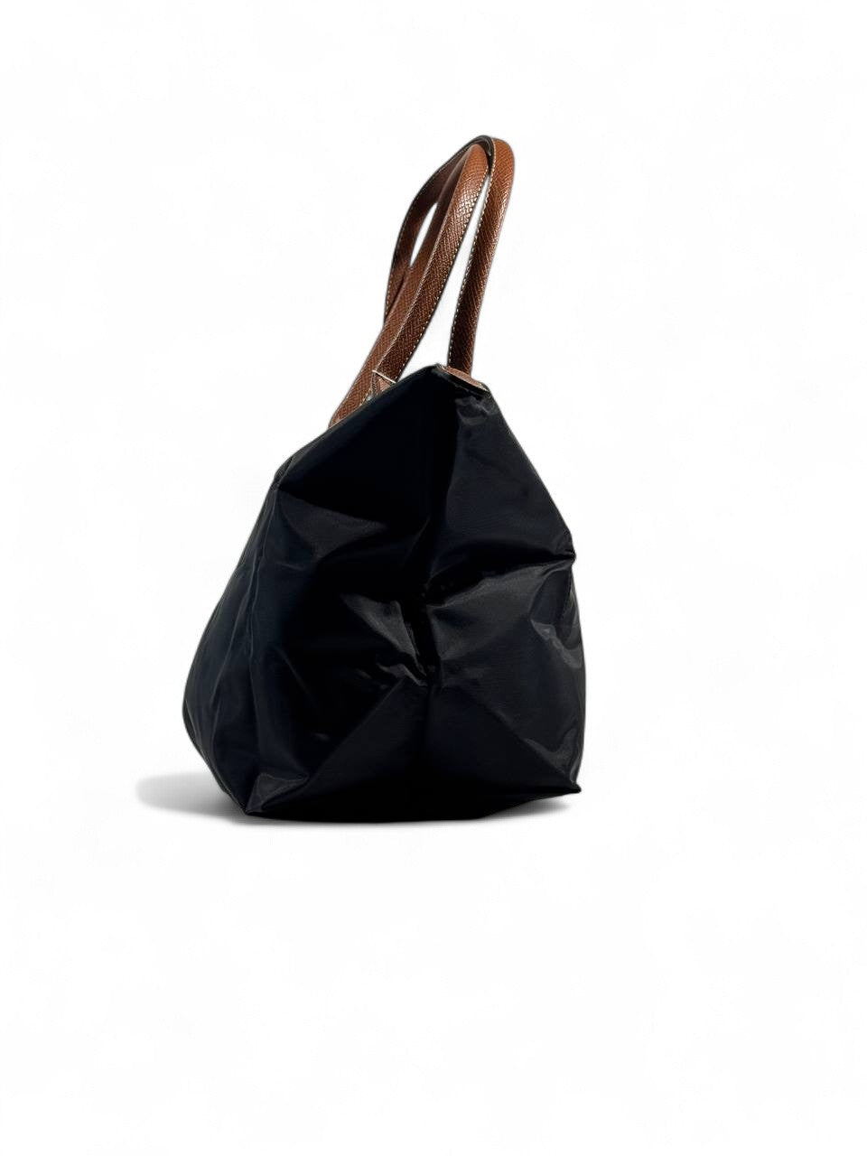 🖤 Longchamp Le Pliage Large Tote – Black & Cognac Edition 🖤
