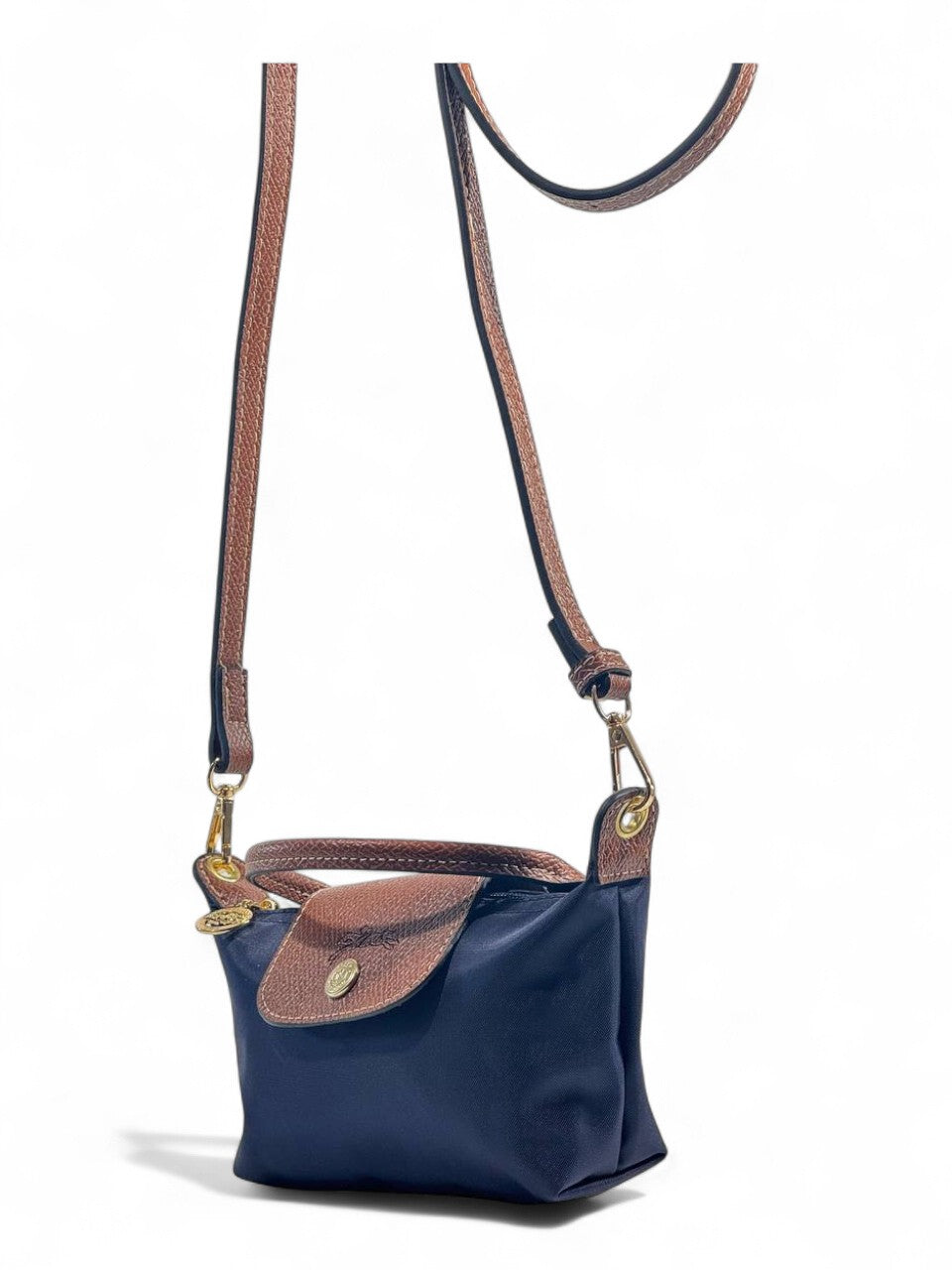 💙 Longchamp Le Pliage Crossbody Bag – Navy Mini Edition 💙