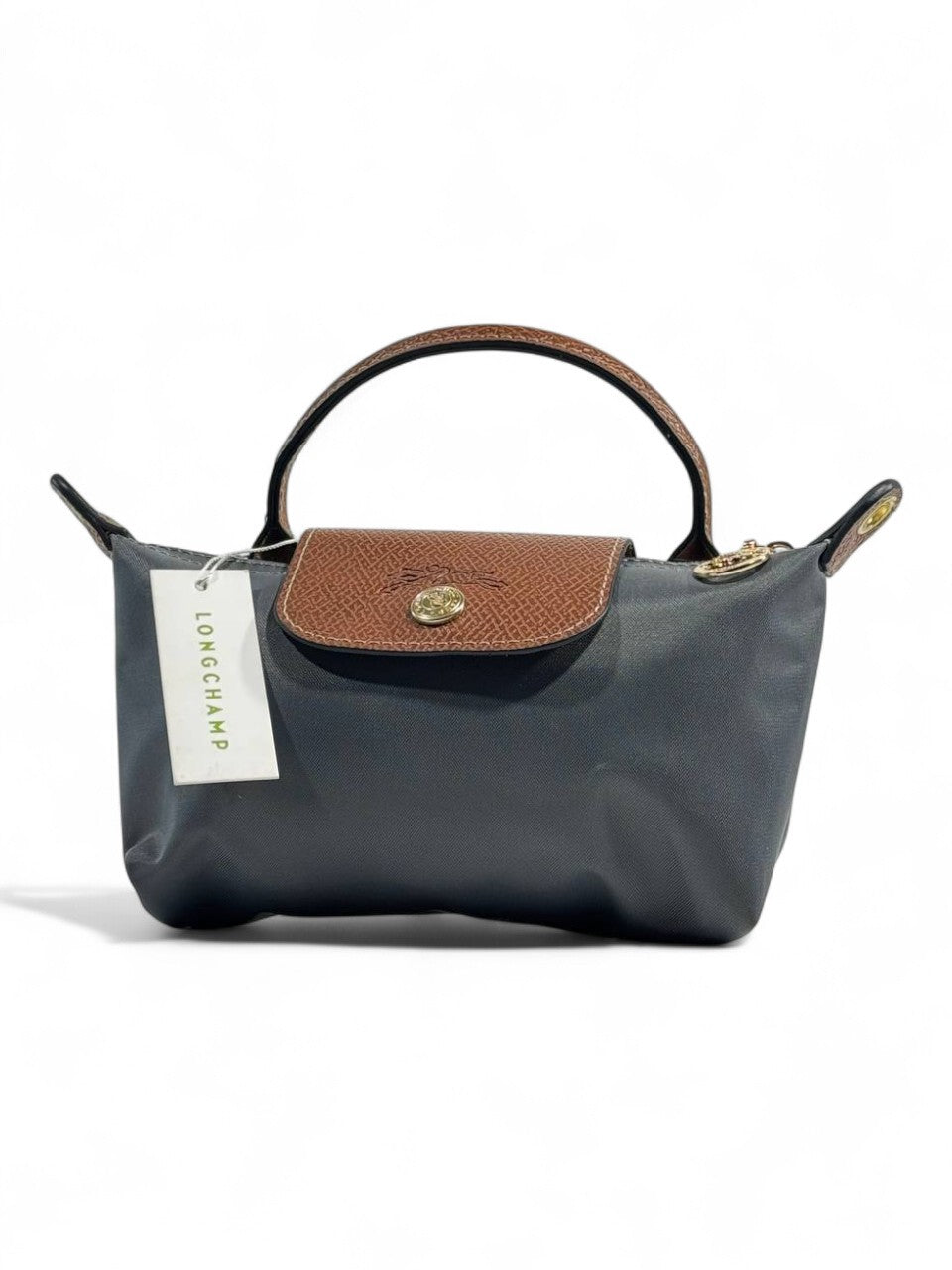 🖤 Longchamp Le Pliage Mini Tote – Charcoal Edition 🖤
