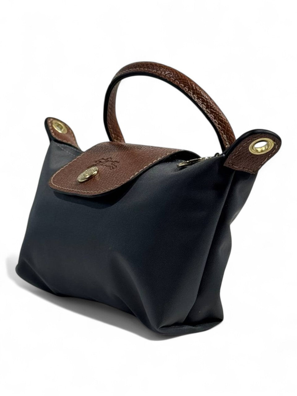 🖤 Longchamp Le Pliage Mini Tote – Charcoal Edition 🖤