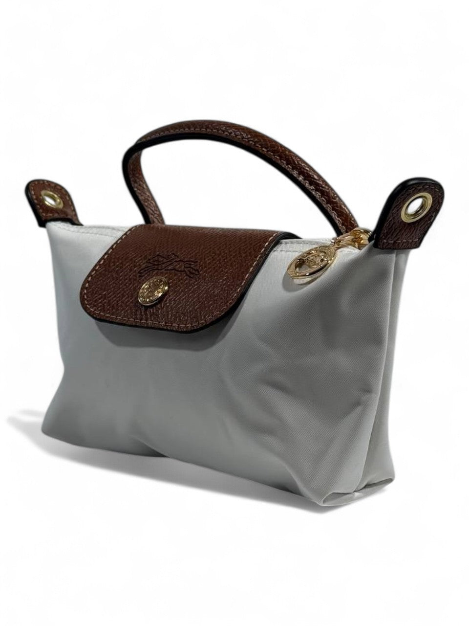 🤍 Longchamp Le Pliage Crossbody Bag – White Elegance Edition 🤍