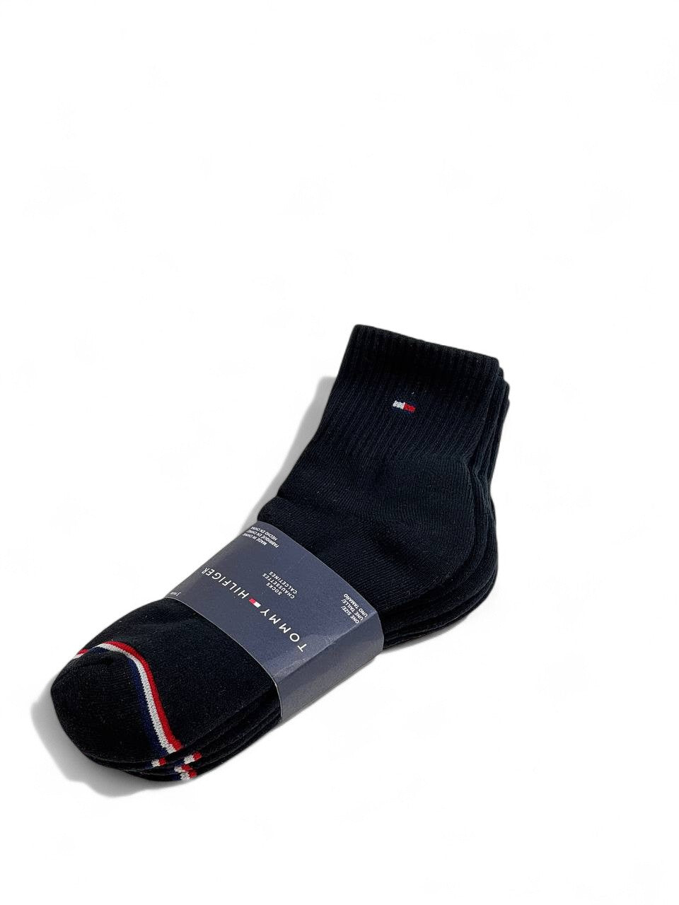 🧦 Tommy Hilfiger Classic Black Socks – Pack of 3 👟